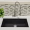 Nantucket Sinks 33-inch Undermount Granite Composite Sink in Black PR3320-BL-UM - alternate 4